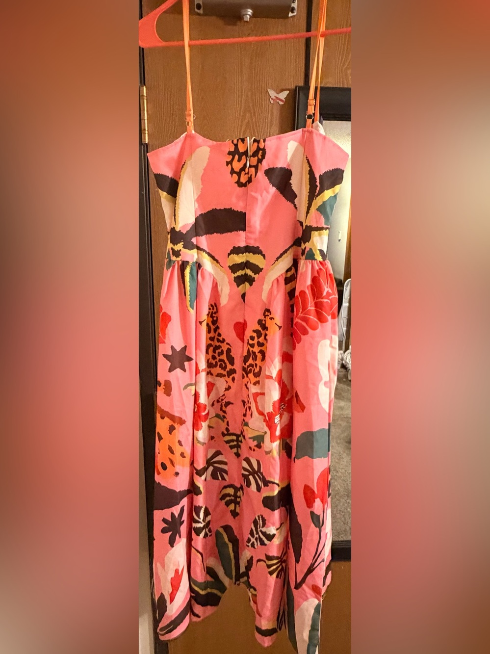 Pink Floral & Animal Print Sundress
